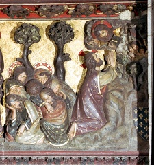 13- Les Apotres et le Christ au jardin des oliviers